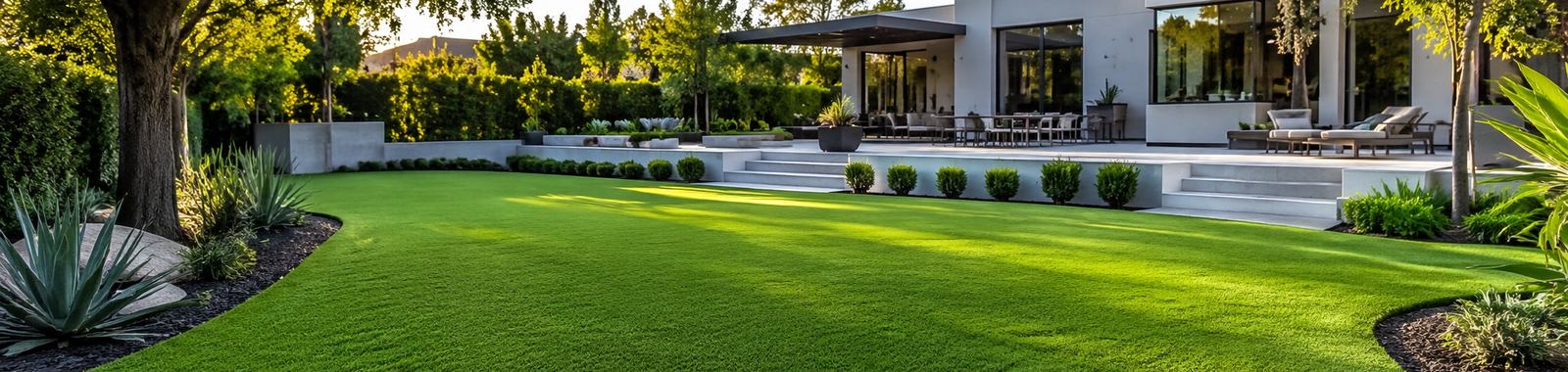 Landscape and synthetic grass surfaces